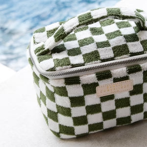 Vanity éponge damier 3 coloris
