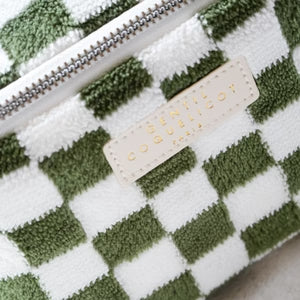 Vanity éponge damier 3 coloris