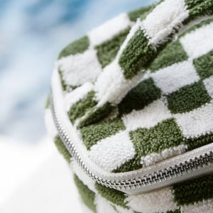 Vanity éponge damier 3 coloris