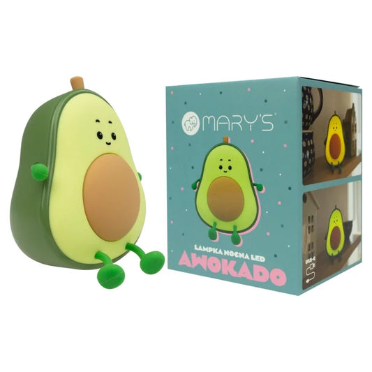 Mary's avocado lamp with retail packaging