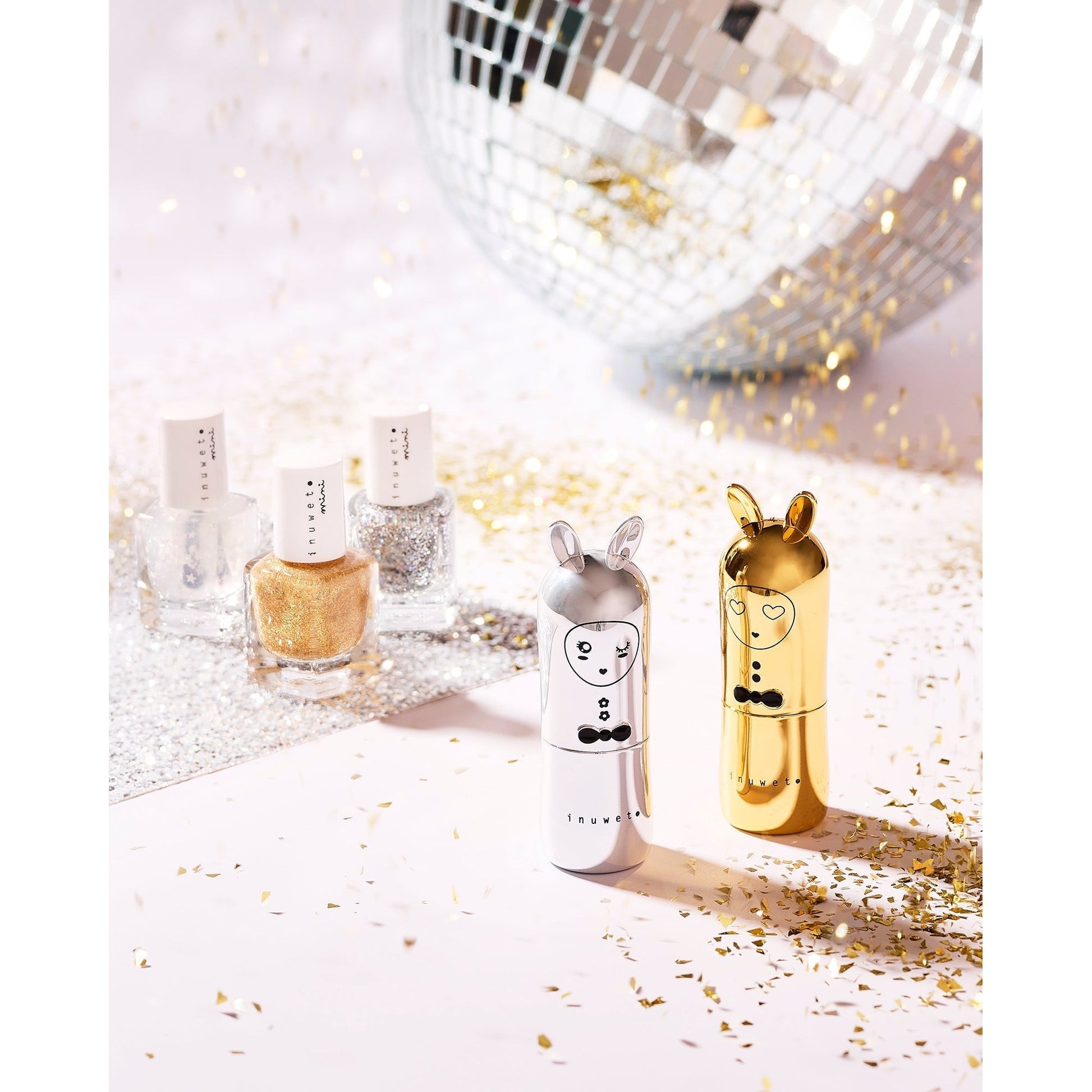 Vernis à l'eau or - Parfum papaye