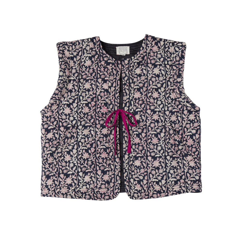 Veste sans manches Cherry Femme - Indigo