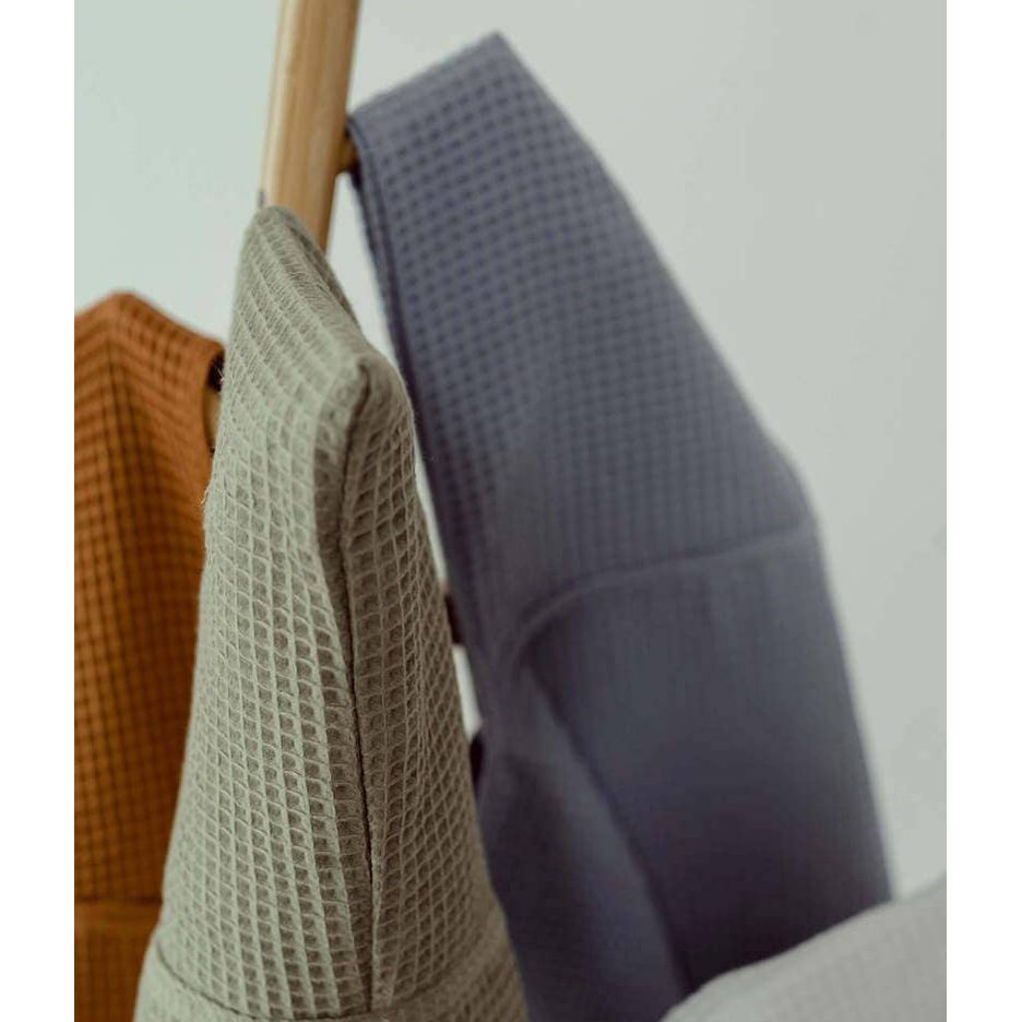 Maxi cape de bain nid d'abeille vert sauge