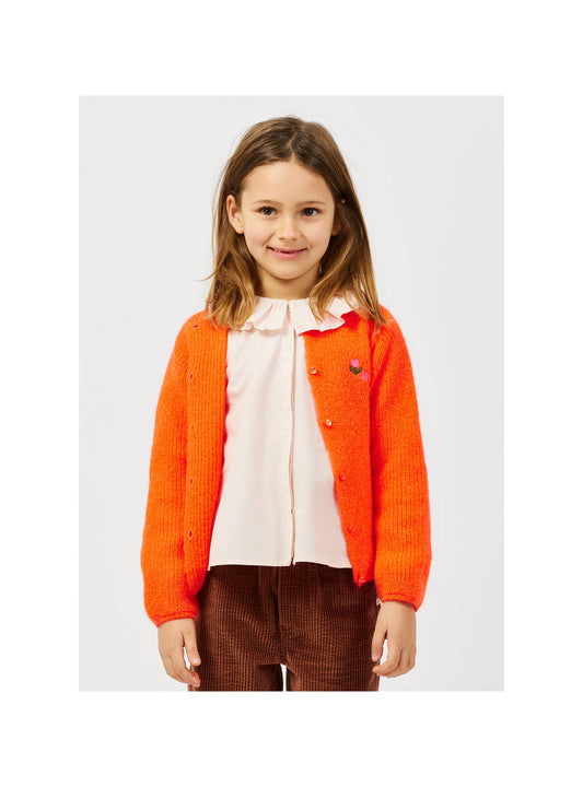 Blouse broderie Ap Coeur rose poudre