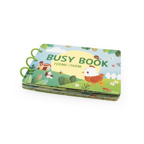 Busy-book Ferme en carton Français/Anglais 27 x 21 cm