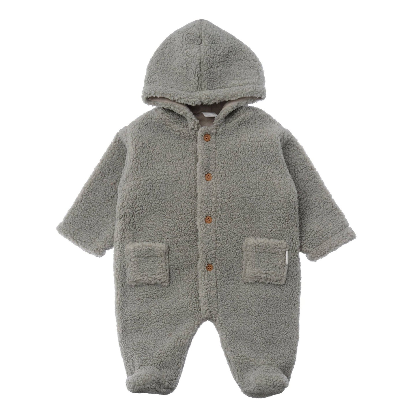 Combinaison en polaire bouclée verte