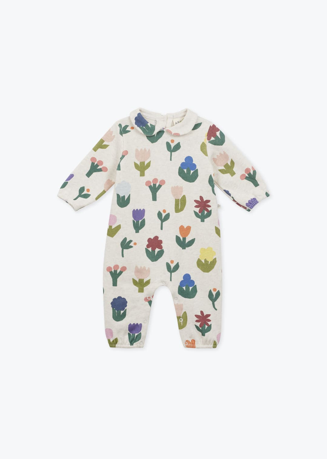 Combinaison Bébé Molleton Fleurs