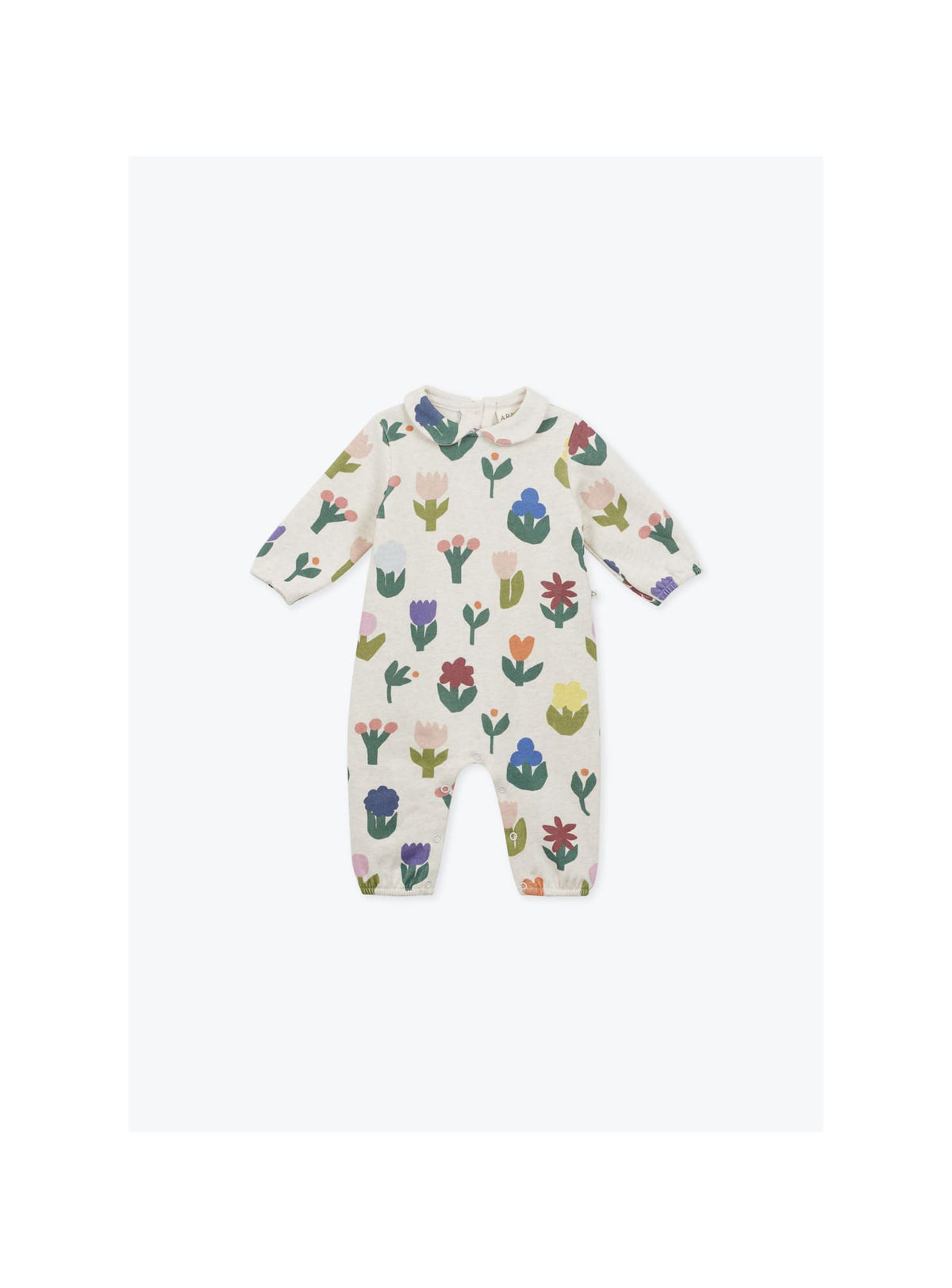 Combinaison Bébé Molleton Fleurs