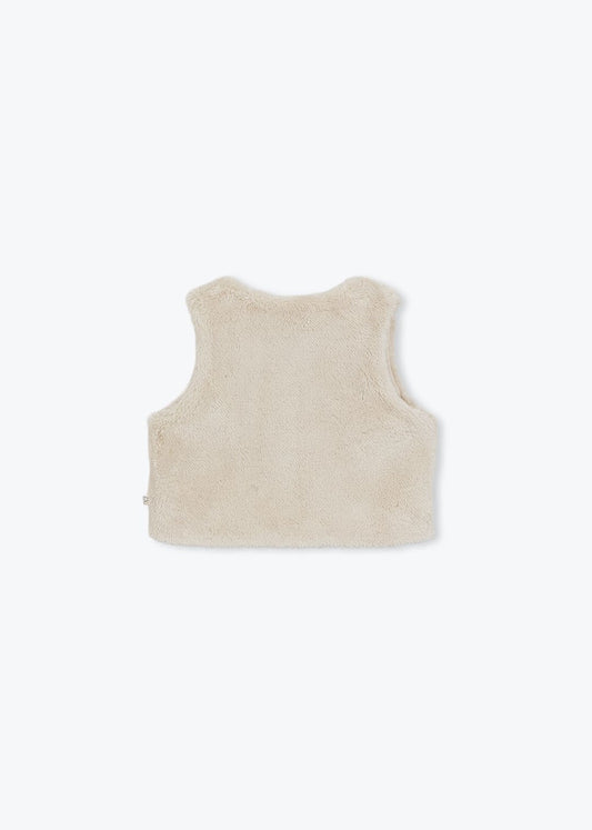 Gilet Bébé Molleton Fleurs réversible