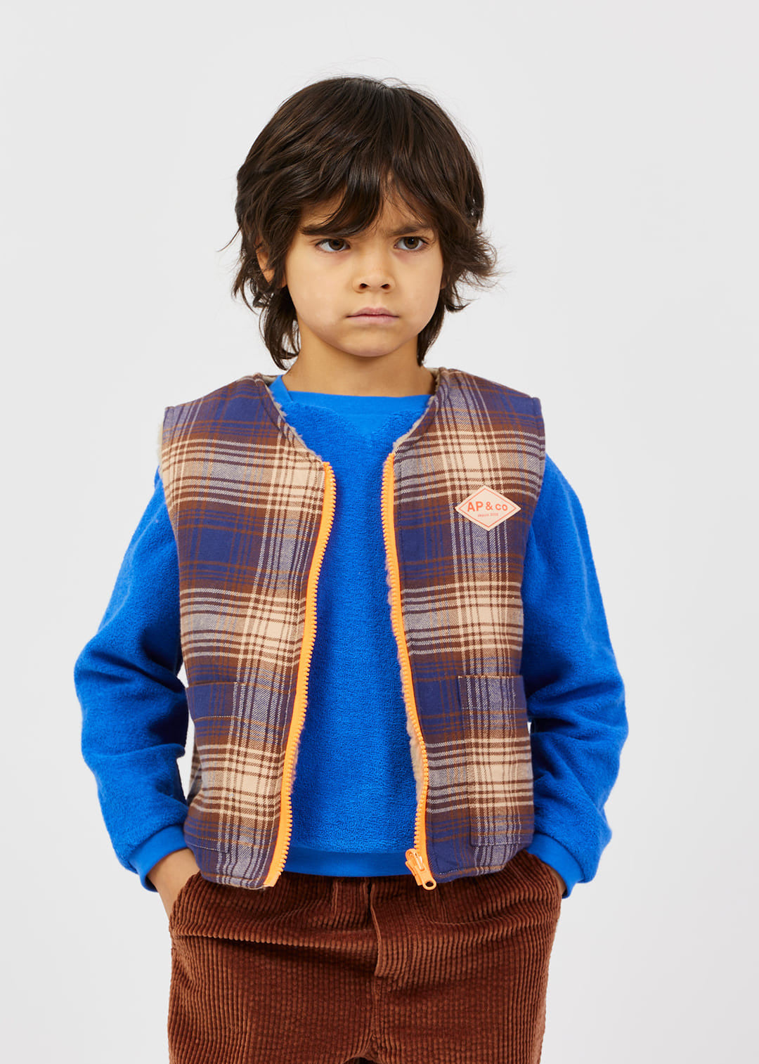 Gilet Ecossais Réversible