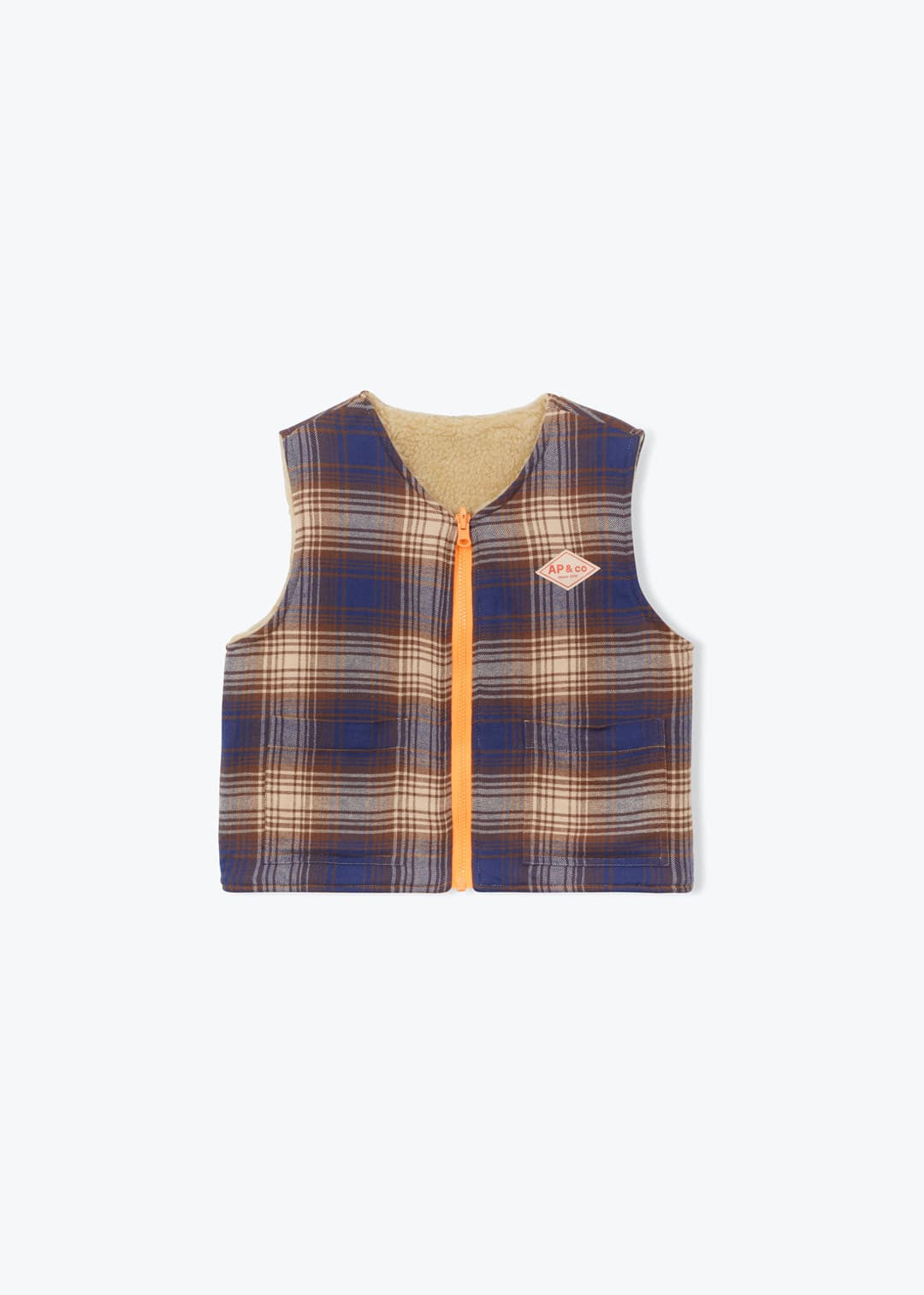 Gilet Ecossais Réversible