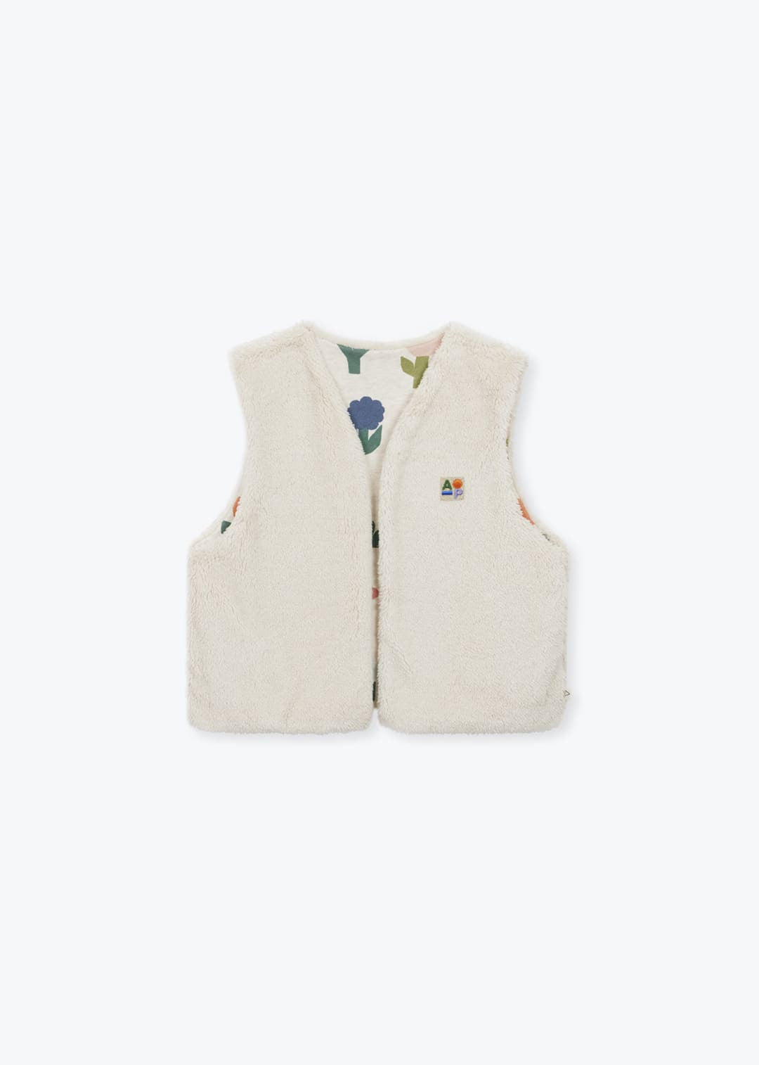 Gilet Molleton Fleurs Sherpa