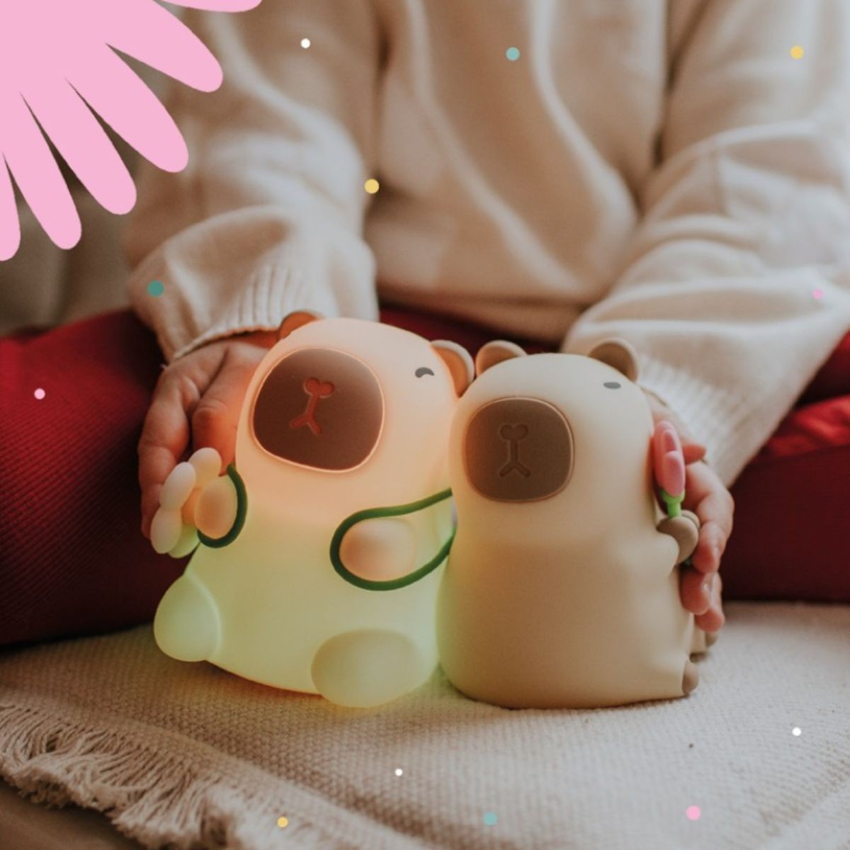 Veilleuse LED Capybara Floriste MARY'S