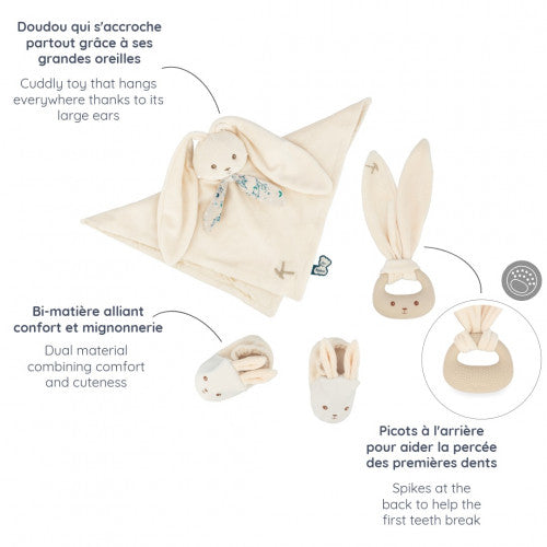 Mon premier coffret naissance Lapinoo - Crème