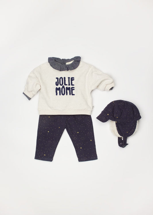 Pantalon Bébé en velours étoiles