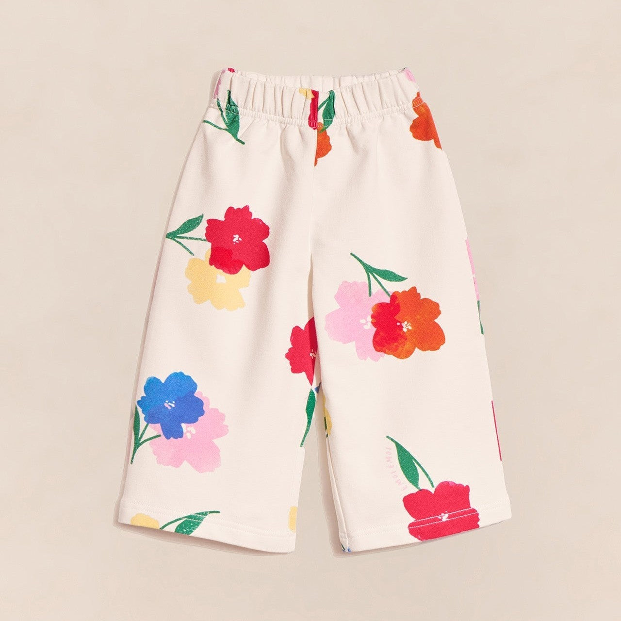 Le pantalon Palou en coton bio - Anémones bouquet