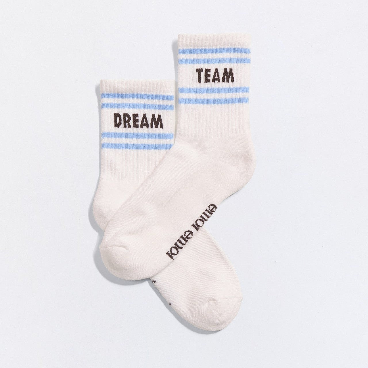 Les chaussettes Dream team - crème et bleu - 36/40