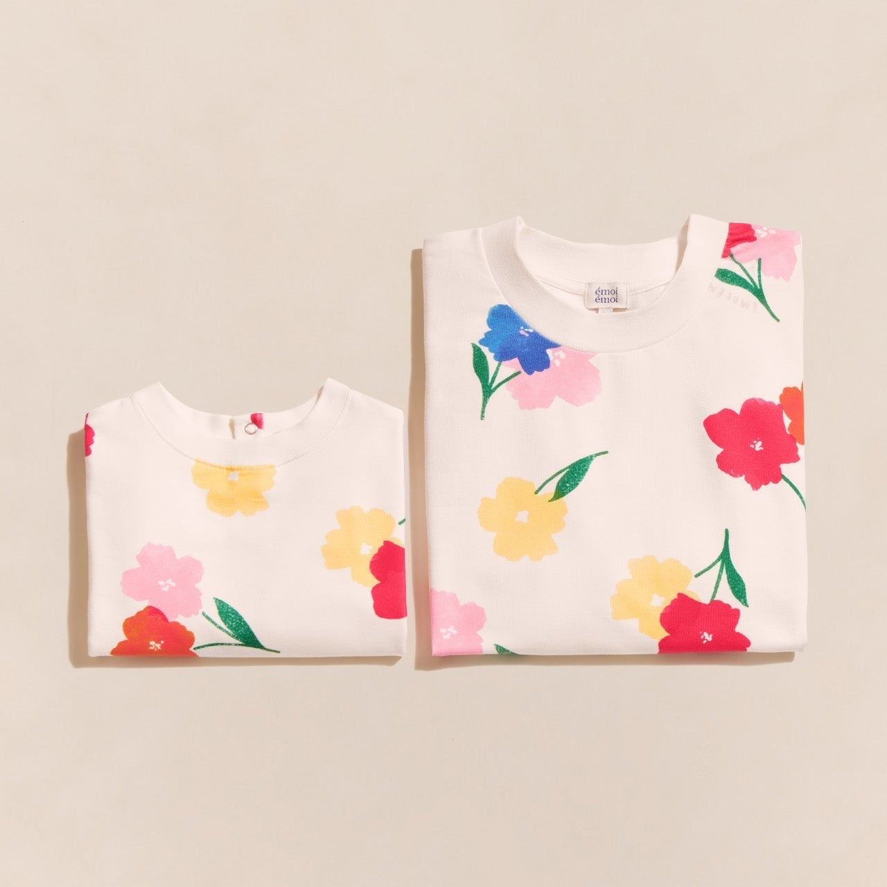 Le sweat Sam en coton bio - Anémones bouquet