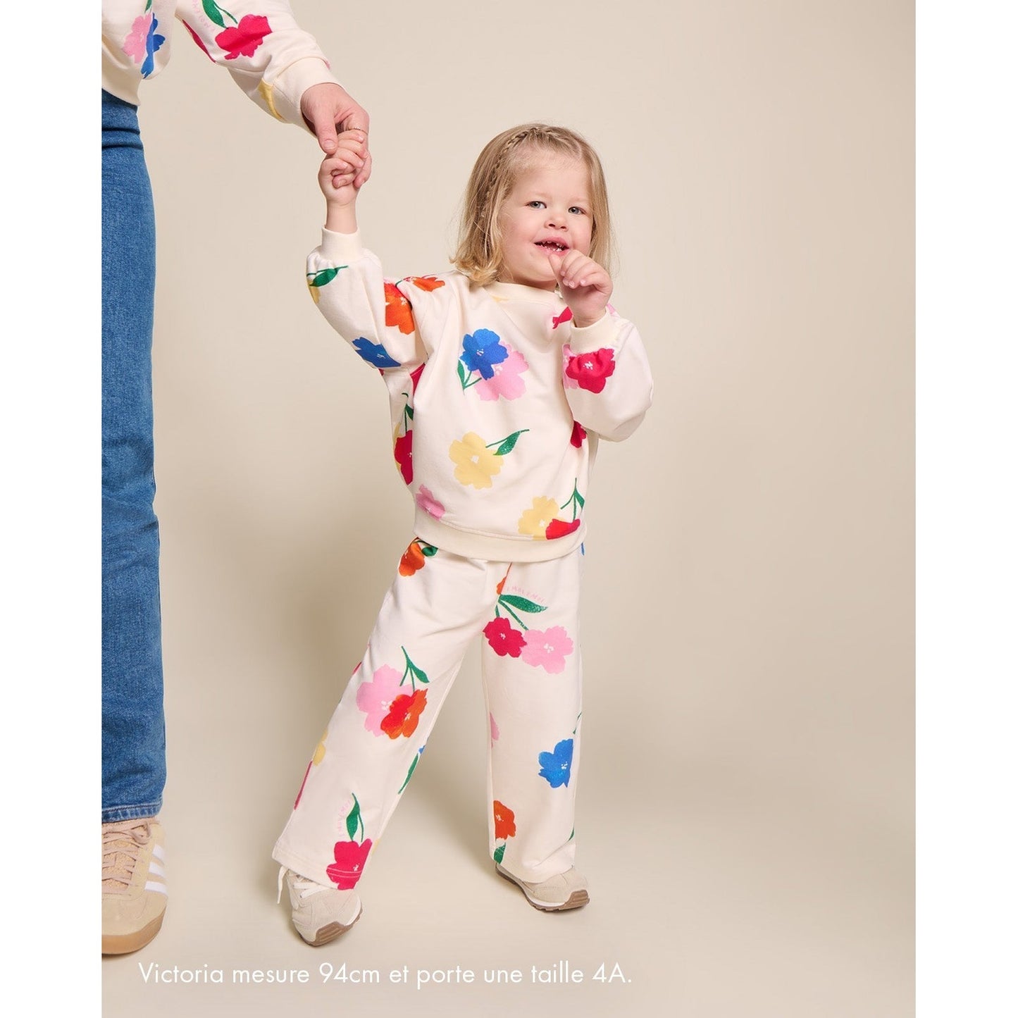 Le pantalon Palou en coton bio - Anémones bouquet