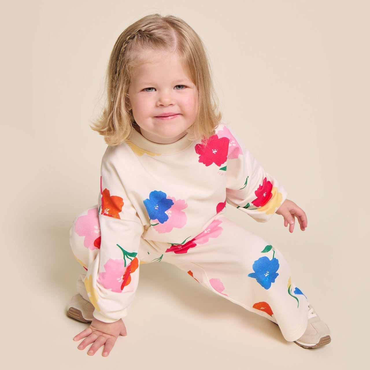 Le sweat Sam en coton bio - Anémones bouquet