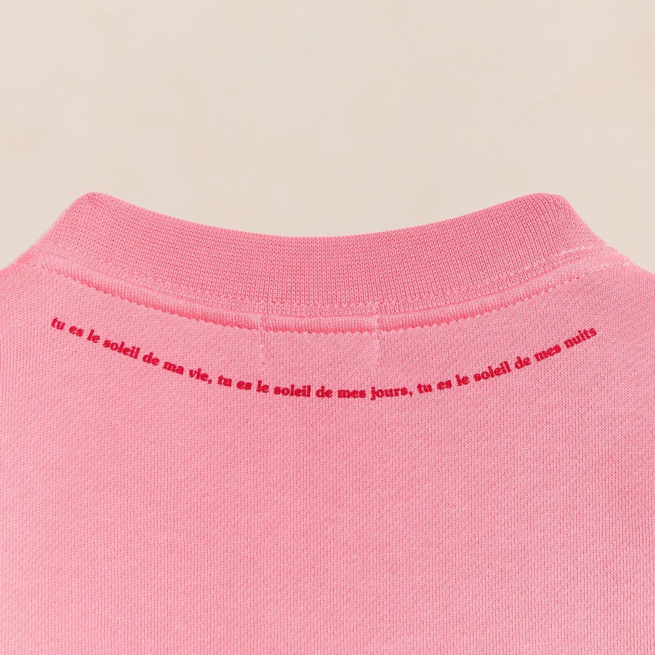 Le sweat Coeur solaire enfant avec coudières en coton bio - rose