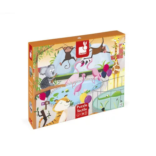 Puzzle Tactile 'Journée au Zoo' 20 pièces