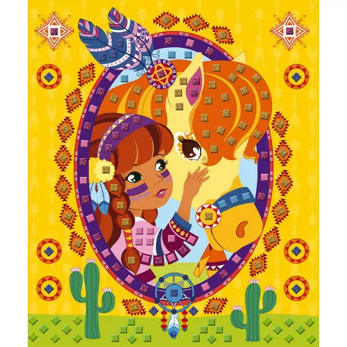 Set Créatif Mosaïques en Mousse Poneys et Licornes