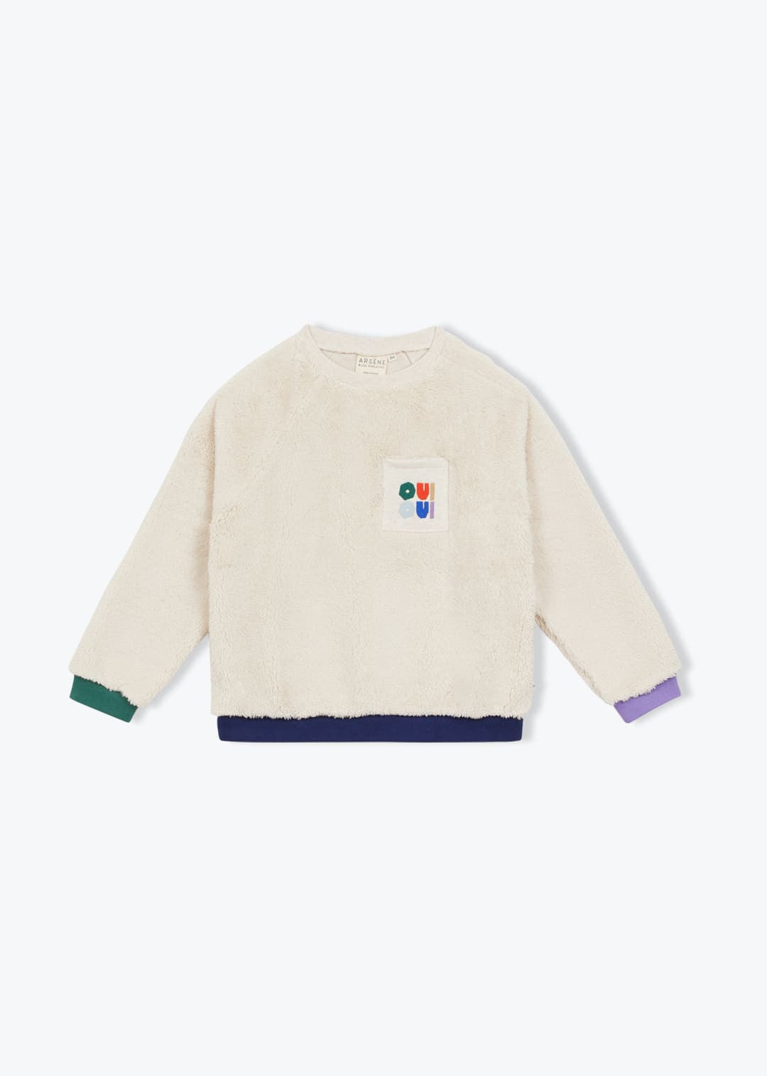 Sweat Sherpa beige chiné