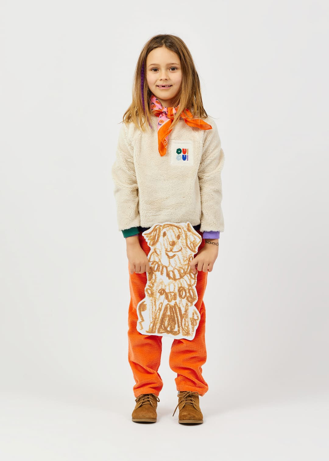 Sweat Sherpa beige chiné