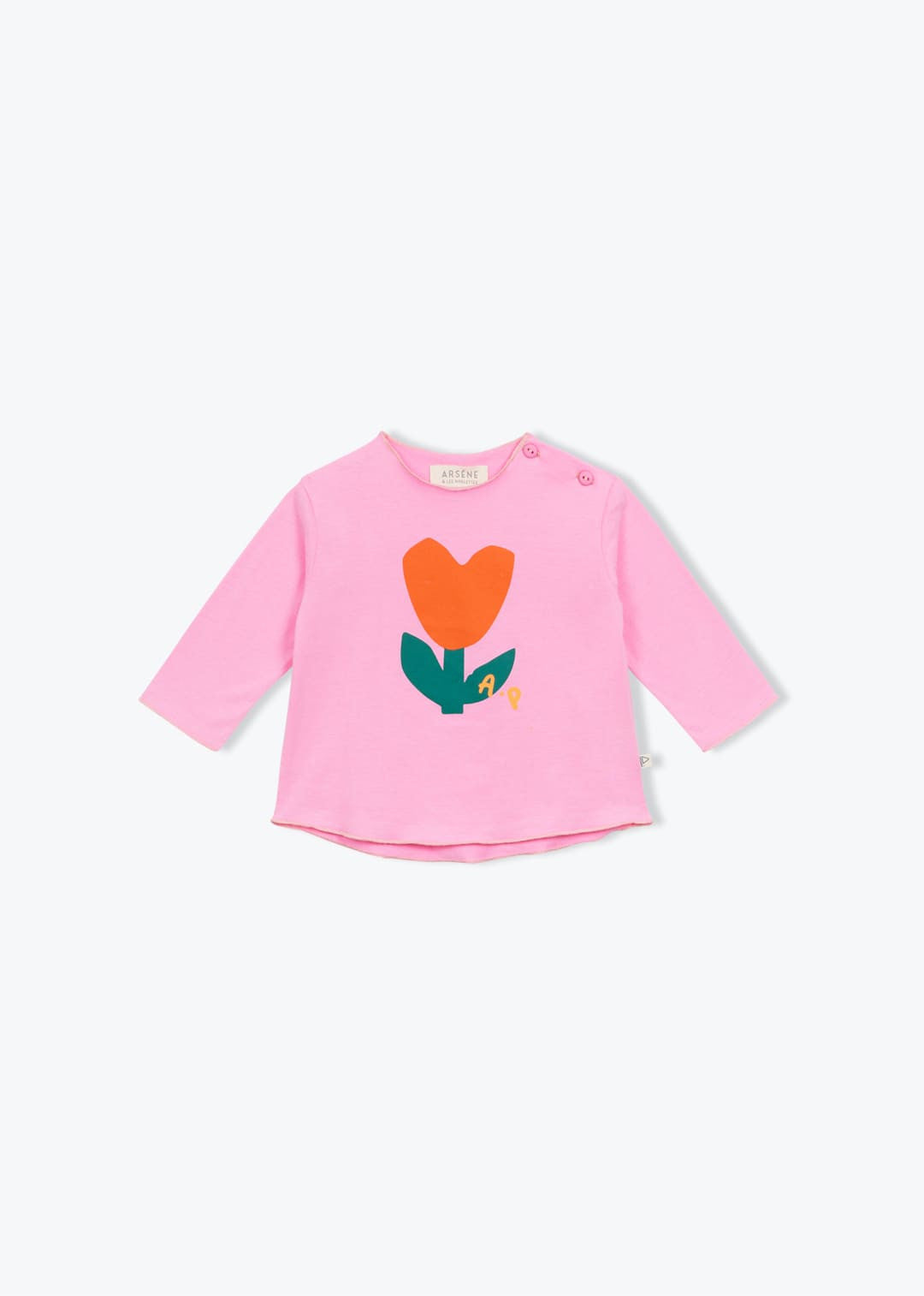 T-shirt Bébé Fleur Coeur