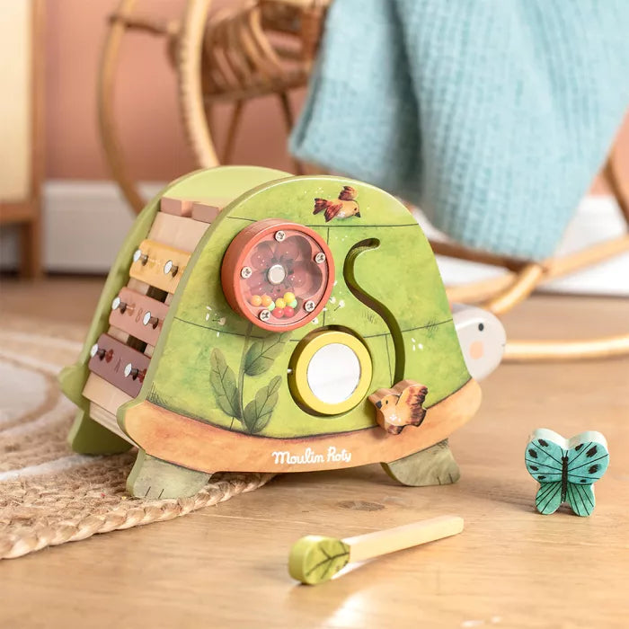 Tortue d'activités Trois petits lapins