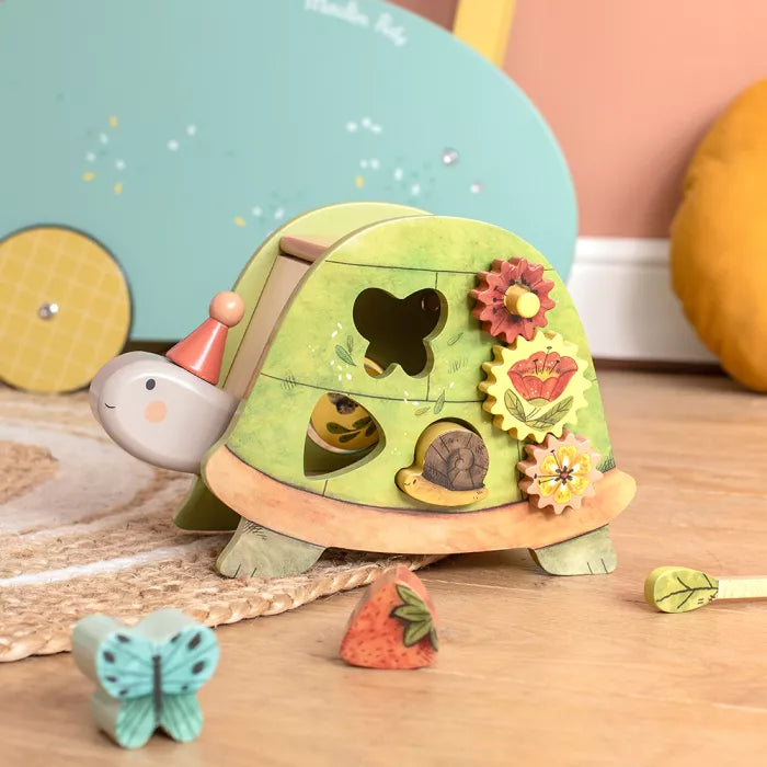 Tortue d'activités Trois petits lapins