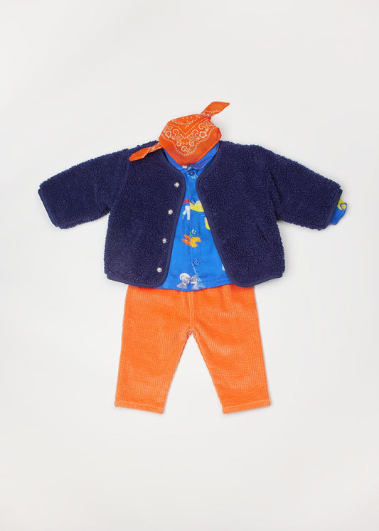 Veste Bébé Sherpa Réversible