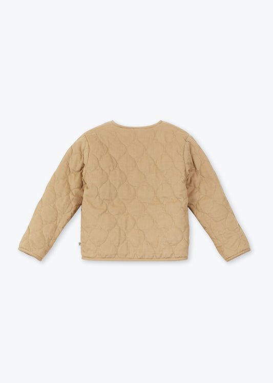 Veste sherpa réversible jaune camel