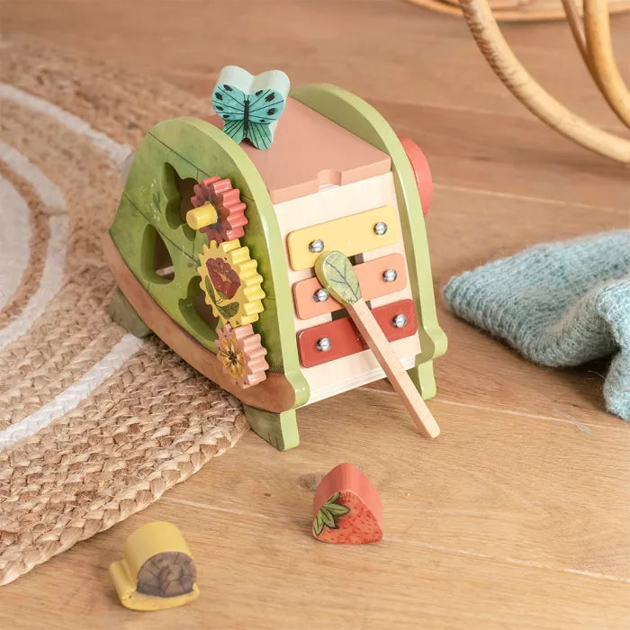 Tortue d'activités Trois petits lapins